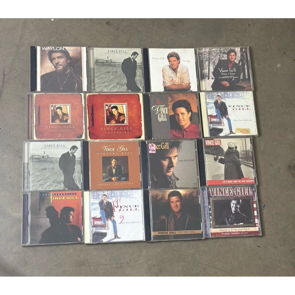 Lot of 11 Vince Gill Assorted CD's Used Country and 1 Waylon CD